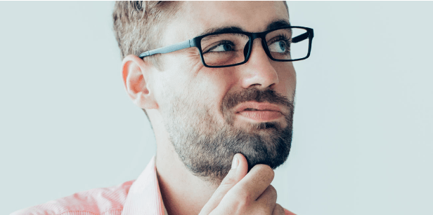 Der Mann auf dem Bild fragt sich: „warum wird nicht gespendet?“